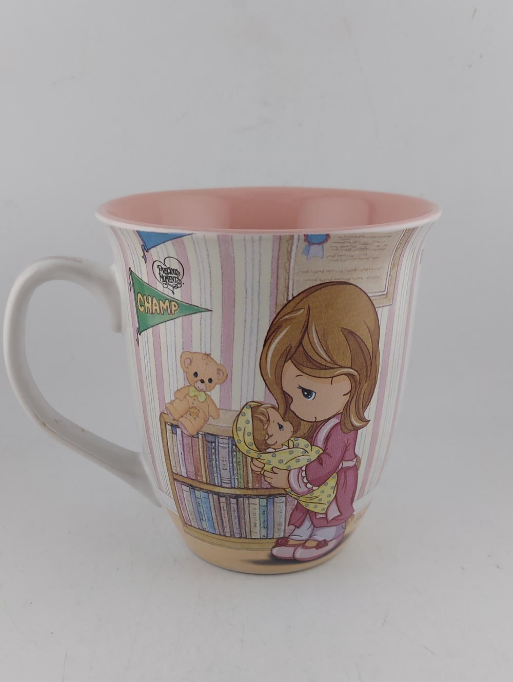 Precious Moments Pink Interior Mom & Baby Illustration Mug